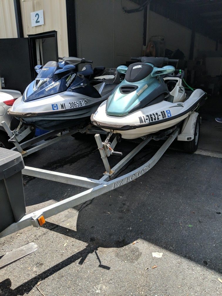 2004 and 2001 SeaDoo jet skis For sale Or Trade for Sale in Tampa, FL
