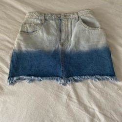 Forever 21 Denim Ombré Skirt For Girls And Women
