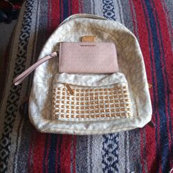 Michael Kors Backpack And Wallet 