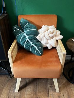 Orange Rattan Chair