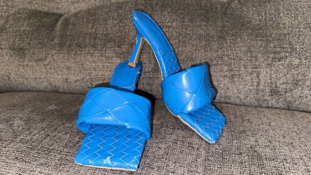 Blue  short heels