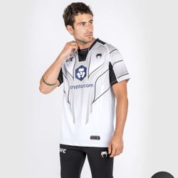 Venum UFC Authentic Fight Night 2.0 Kit Men's Walkout Jersey, White.