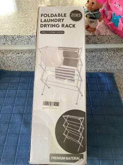 Foldable Clothes Drying Rack white Indoor/outdoor