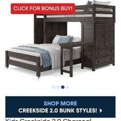 Loft Bed (Top Part And Desk Only)