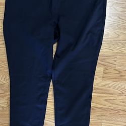 Nine West Womens Heidi Pull-On Stretch Skinny Pants, Navy Size XL