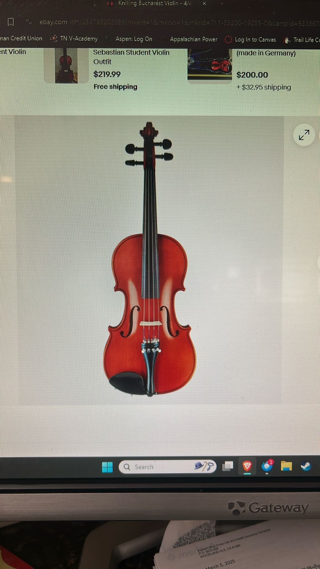 Knilling Bucharest 4/4 Violin