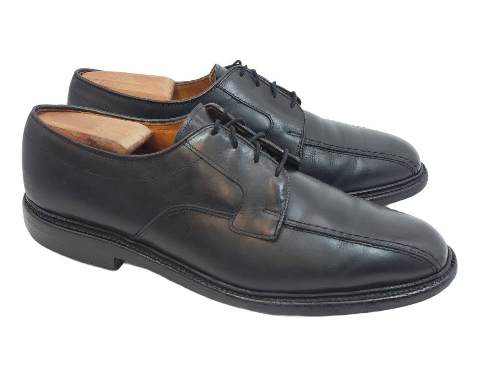 Allen Edmonds HILLCREST Men's Black Leather Bicycle Toe Oxford Dress Shoes 9.5 D