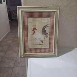 Gingham Roosters Portrait
