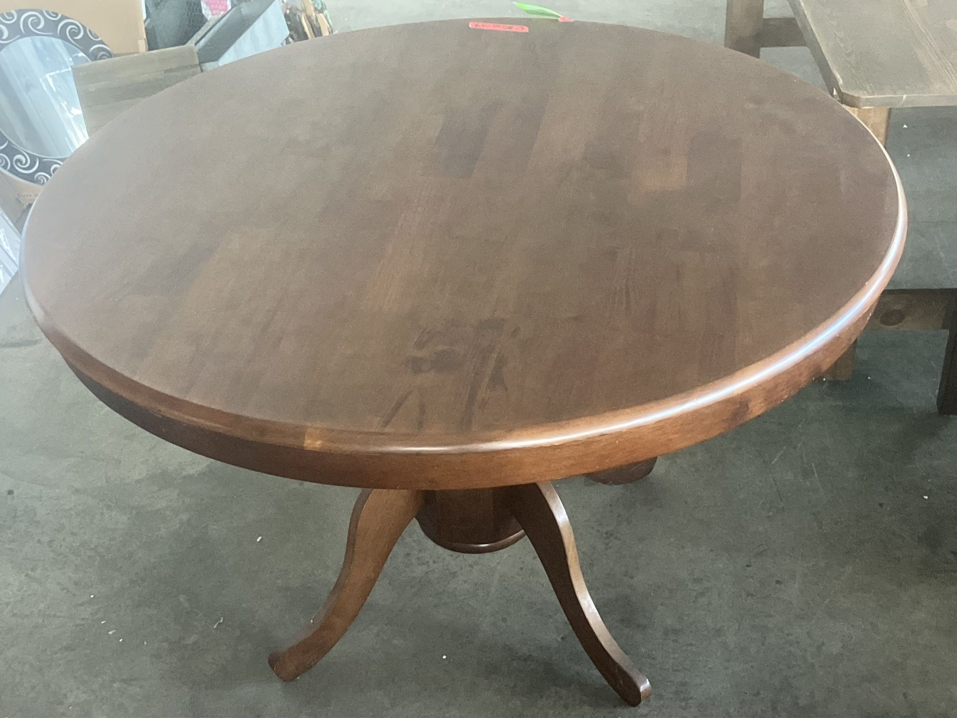 Solid Wood Round Dinner Table 