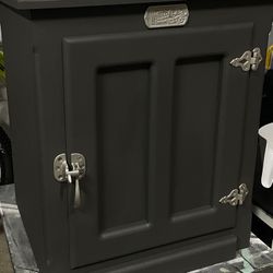 White Clad Cabinet- Refinished
