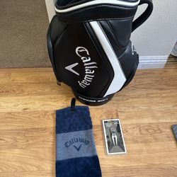 Callaway Accessories Chrome Soft Den Caddy & Towel Ball Mark Tool