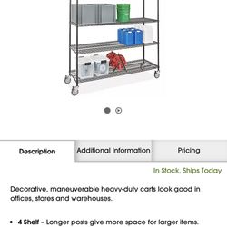 Black Mobile Shelving - 72 x 24 x 69" W Heavy Duty Cover