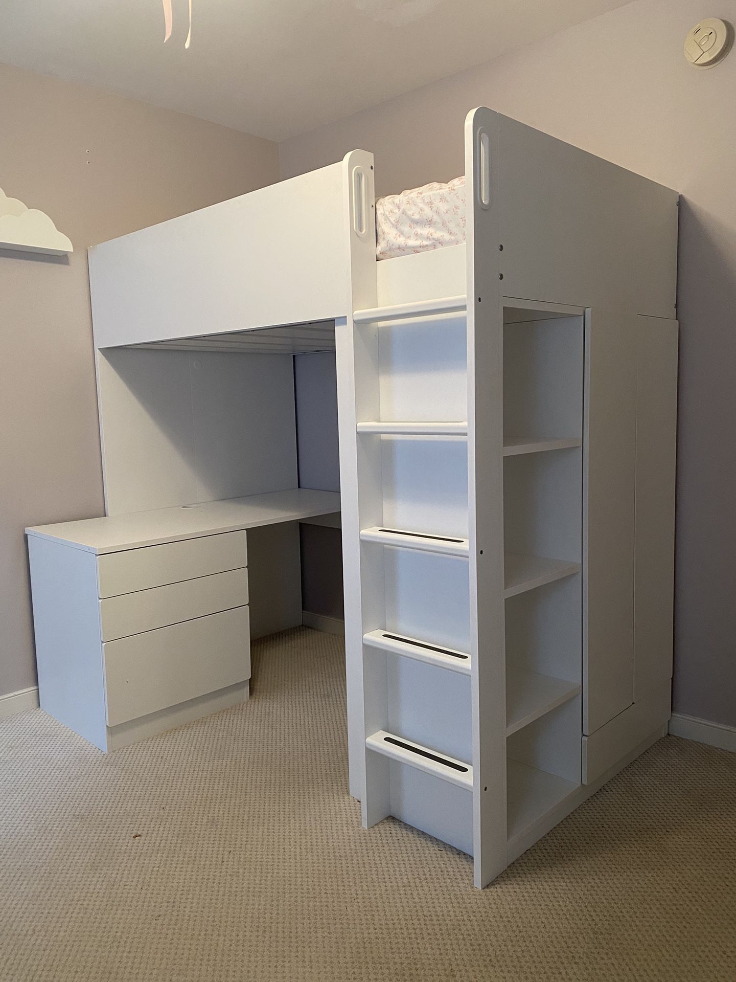 IKEA SMASTAD Loft Bed with Desk