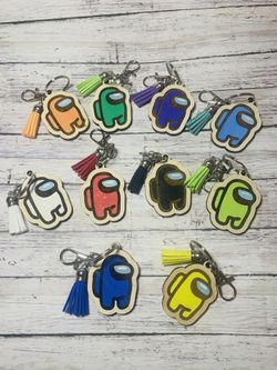 Handmade Wooden Keychains