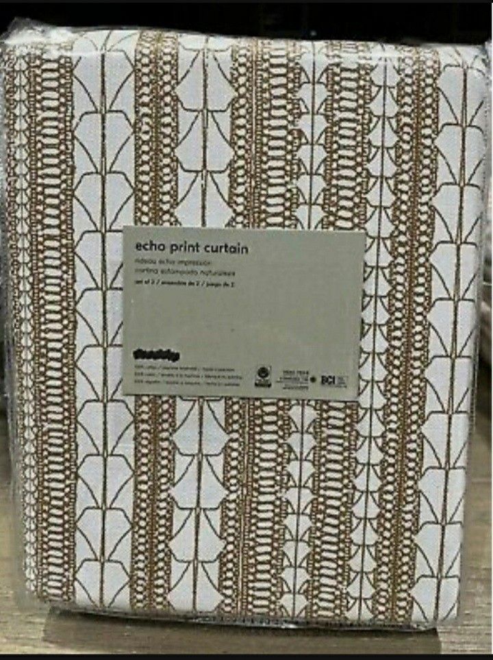 West Elm Echo Print Curtains