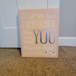 Baby Girl Nursery Sign