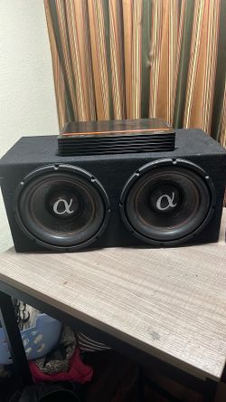 2 12” car speakers Alphasonik