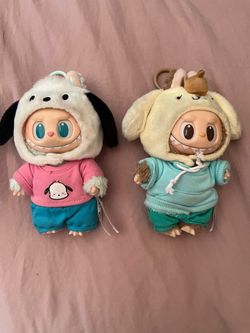 Pompompurin and Pochacco labubu