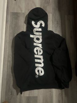 Supreme Satin Appliqué Hooded Sweatshirt (FW25)