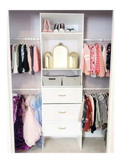 Full Closetmaid Closet system/selves and drawers