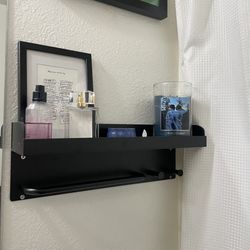 Wall Shelf And Hooks