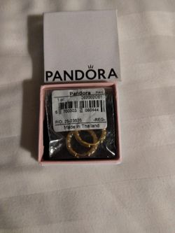 New Pandora Gold Plated  Ear Rings $40
