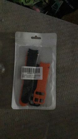 Apple Watch Sodhad Silicone Ba 7mm black-orange