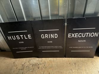 Set of 3 Large Motivational Canvases (24x36) – Half Price!