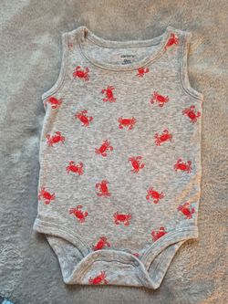 Baby Boy sleeveless romper, Size 9 mo