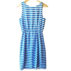 J. Crew Blue and White striped dress size 00