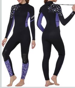 Seaskin Full Wetsuits for Men Womens 3mm Back Zip size large new