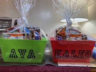 Custom Gift Basket Bins 