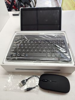 Tablet with Bluetooth Keyboard and Wireless Mouse and case