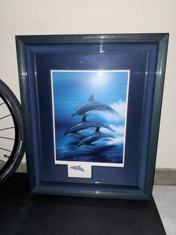 Wyland Dolphin Art Lithograph SIGNED