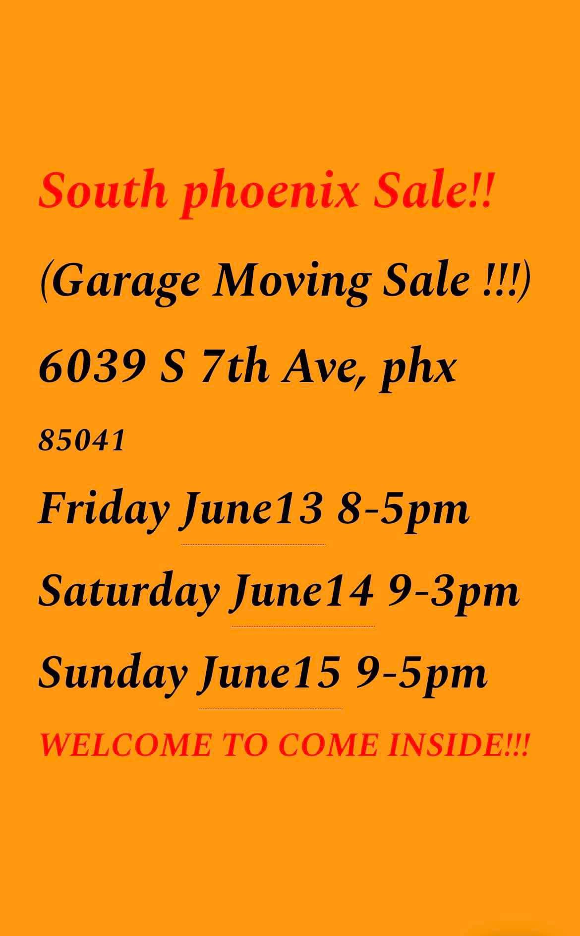 South Phx Moving Sale!!!