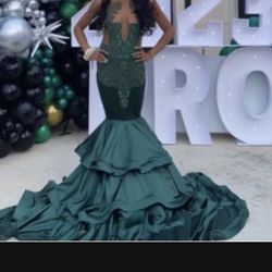 Green Prom Homecoming Dress