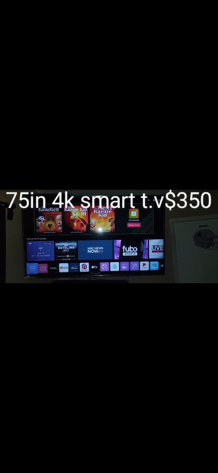 LG 75in 4k Smart TV $340
