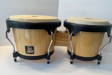LP Latin Percussion Aspire Wood Black Trim Bongos