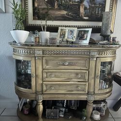 Marble Top Console Table 