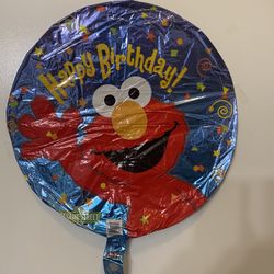 Elmo Happy Birthday Foil Mylar Balloon 18”