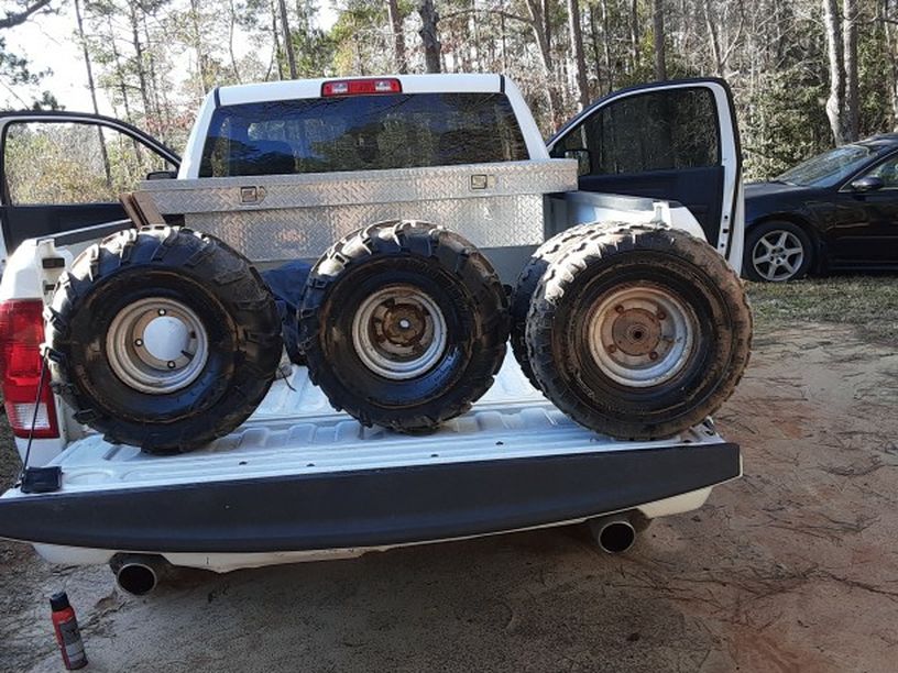 I Have Four Four Wheeler Tires I Have A 22x 11 Part 8 Have Two Of Them And I Have To 20 X 7-8