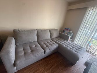 World Markey Grey Couch with Storage