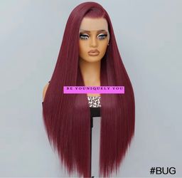 Burgundy Frontal Lace Wig