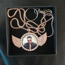 In Loving Memory Angel Wing Necklace