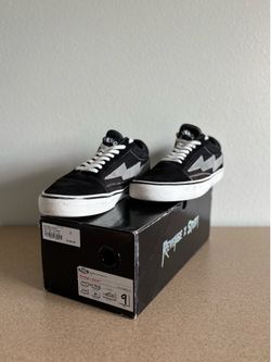Revenge x Storm "BOLT BLACK" 3M Silver Reflective Vans Low Top