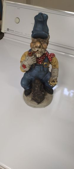 Chalkware 60's Railroad Engineer Figure