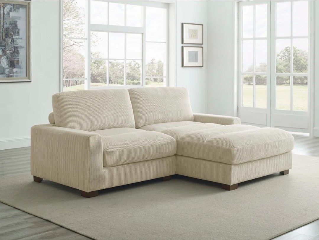 90" Wide Right Angle Sofa & Chaise