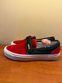 Vans Slip-On 47 V DX Fear of God Red Black Sued