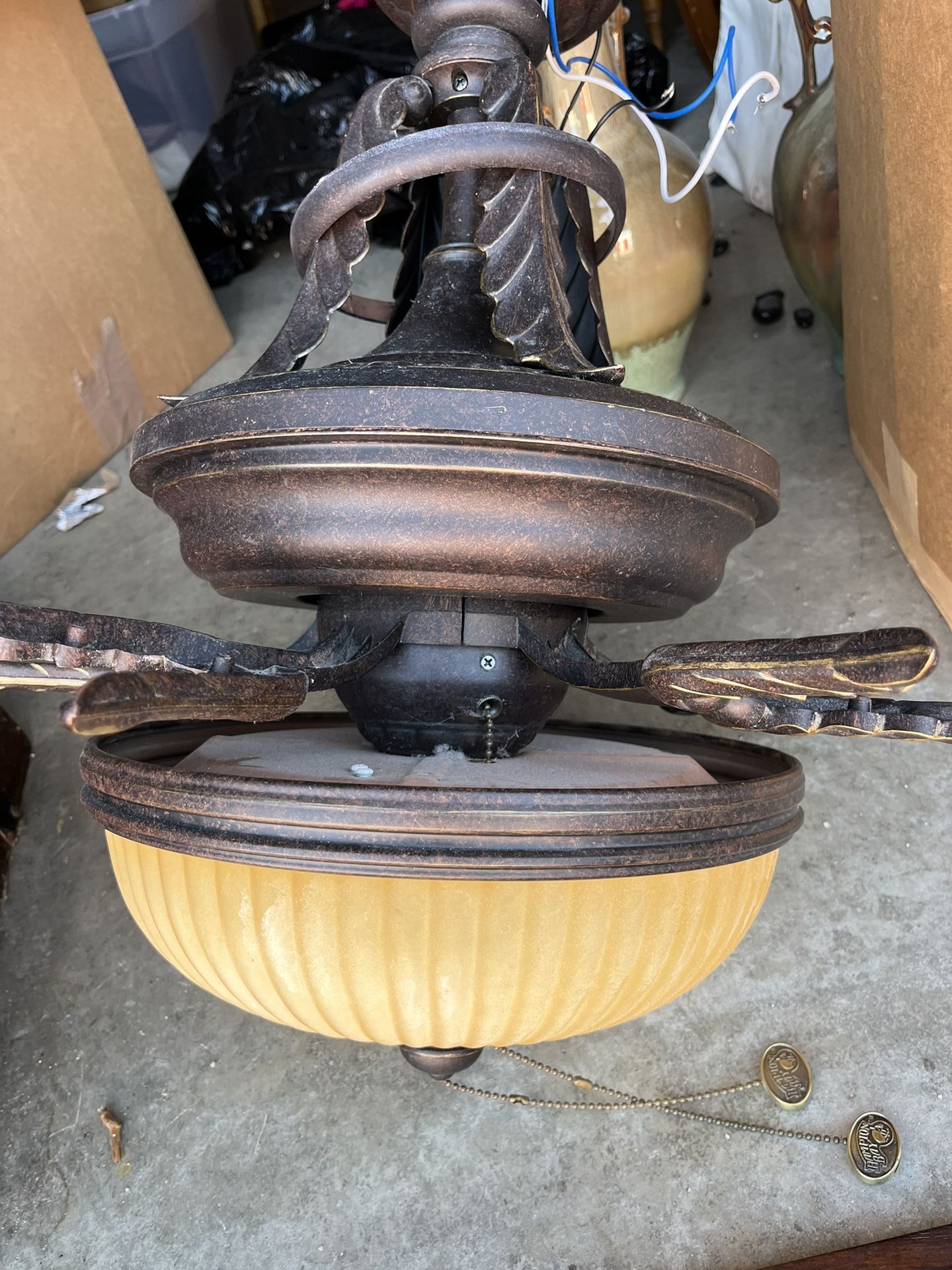 Hampton Bay Rustic Bronze Ceiling Fan