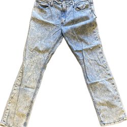 Levi’s 511 Mens Stone Wash Jeans 38x30 Slim Straight Red Tab